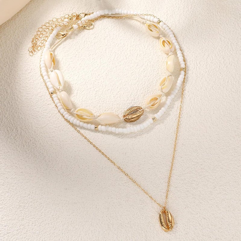 Nackiy Handmade Sea Shell Necklace for Women Summer Adjustable Natural Shell Collar Necklace - Image 5